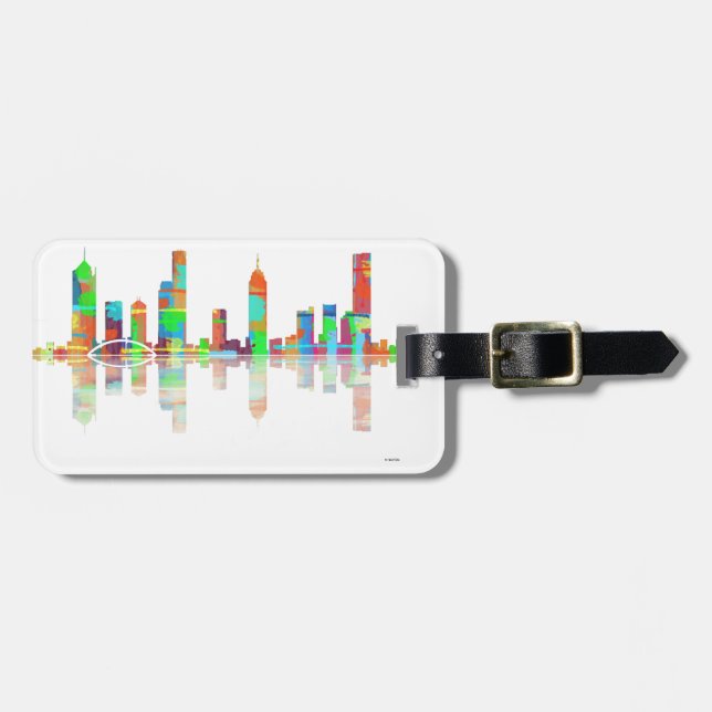 Étiquette À Bagage Horizon de Melbourne Vic (Devant horizontal)