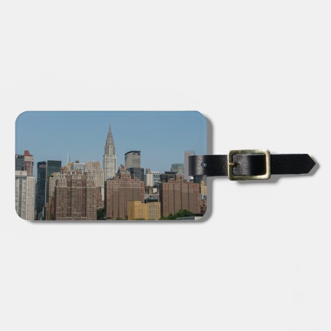 Étiquette À Bagage Horizon de New York City (Devant horizontal)