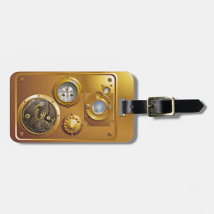 Étiquette À Bagage Horloge Steampunk