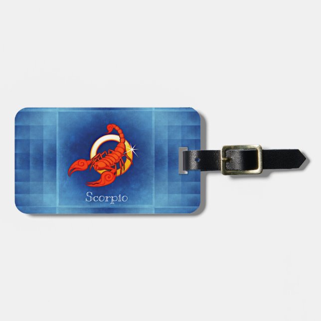 Étiquette À Bagage horoscope de scorpio (Devant horizontal)