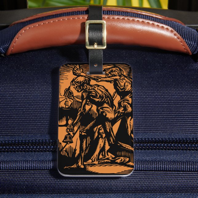 Étiquette À Bagage Horreurs sans fin des mineurs morts pour Halloween (Insitu Rectoal 2)