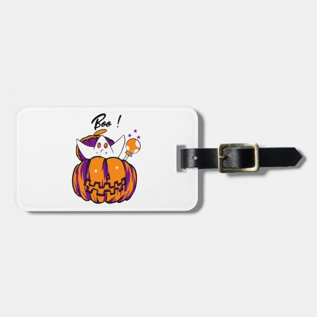 Étiquette À Bagage Horror de Halloween                   (Devant horizontal)