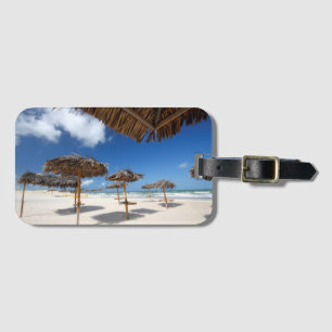 Étiquette À Bagage Huttes Brazil de plage