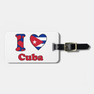 Étiquette À Bagage I love Cuba