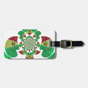 Étiquette À Bagage I Love Ethiopia Kaleidoscope - Heartfeel Rasta Art