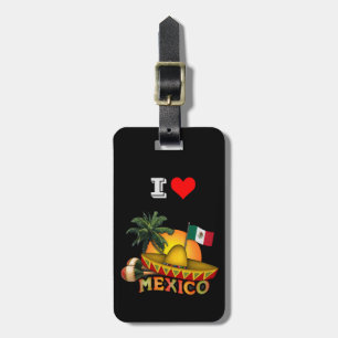 Étiquette À Bagage I Love Mexico
