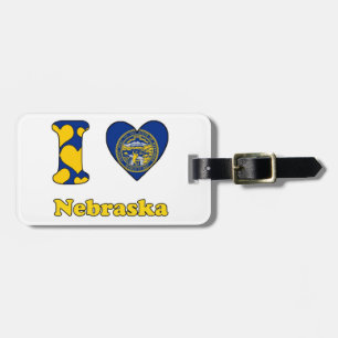Étiquette À Bagage I love Nebraska