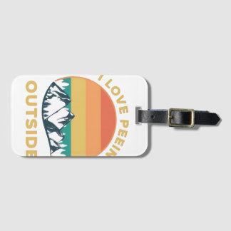 Étiquette À Bagage I Love Peeing Outside Luggage Tag – Funny Camping 