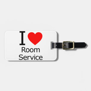 Étiquette À Bagage I Love Room Service