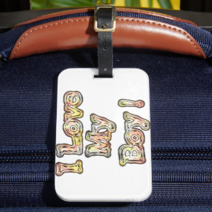 Étiquette À Bagage I Loy My Boy Design Cool Collection Vintage Texte