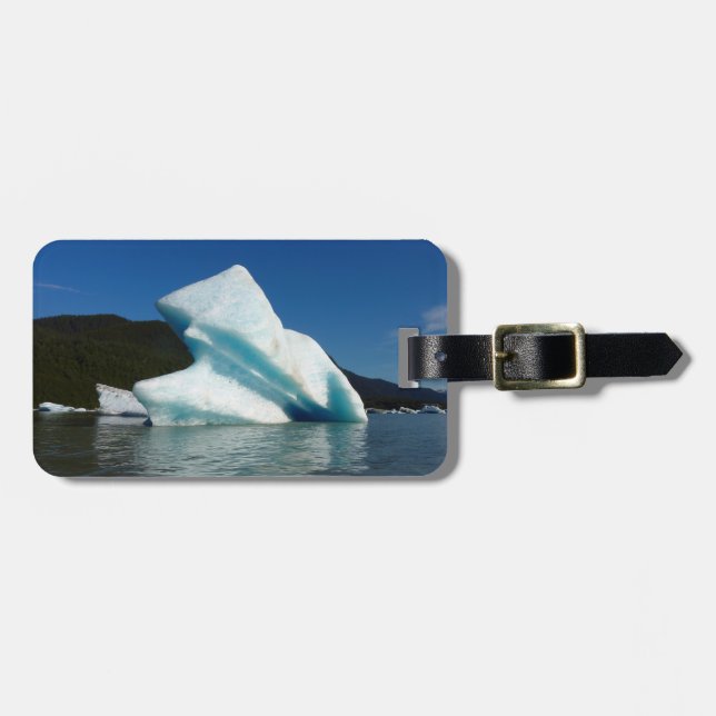 Étiquette À Bagage Iceberg sur le lac Mendenhall en Alaska (Devant horizontal)