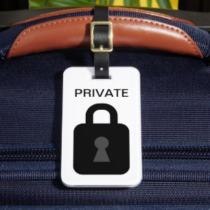 Étiquette À Bagage icône de sécurité de verrouillage de clé privée dé