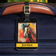 ID de cheval personnalisé Pop Art