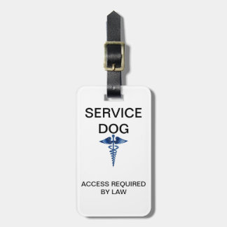 Étiquette À Bagage Identification de chien de service du Michigan
