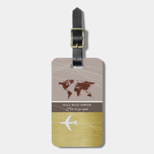 Étiquette À Bagage identification des bagages voyageurs élégants