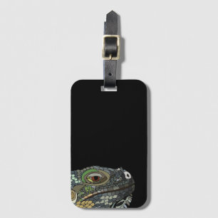 Étiquette À Bagage Illustration d'animal de lézard iguane