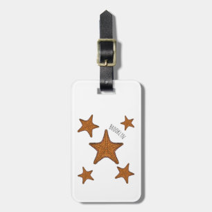 Étiquette À Bagage Illustration de dessin de Starfish