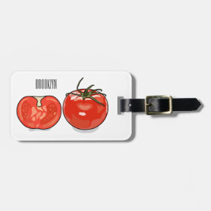 Étiquette À Bagage Illustration de dessin sur la tomate