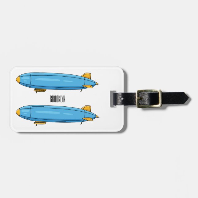 Étiquette À Bagage Illustration de dessin sur les navires (Devant horizontal)