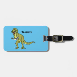 Étiquette À Bagage Illustration de dinosaure T rex drôle