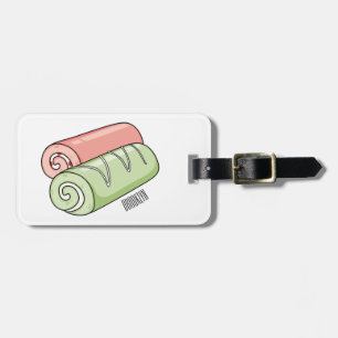 Étiquette À Bagage Illustration de gâteau suisse roll / roll