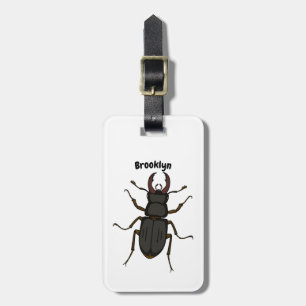 Étiquette À Bagage Illustration de l'insecte du dendroctone du pin