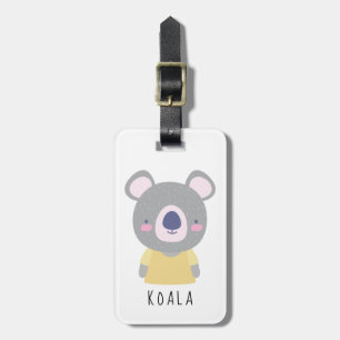Étiquette À Bagage Illustration de l'ours Cute Koala - Personnalisabl