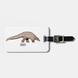 Étiquette À Bagage Illustration de Pangolin