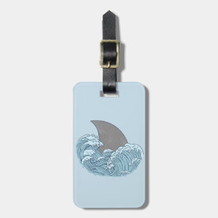 Étiquette À Bagage Illustration de requin