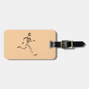 Étiquette À Bagage Illustration du cool du coureur