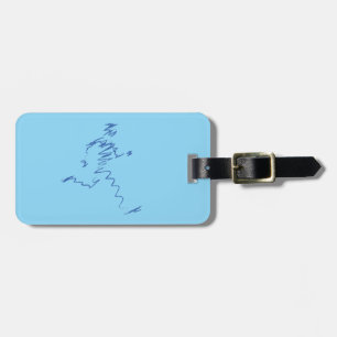 Étiquette À Bagage Illustration du cool du coureur