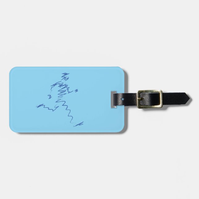 Étiquette À Bagage Illustration du cool du coureur (Devant horizontal)