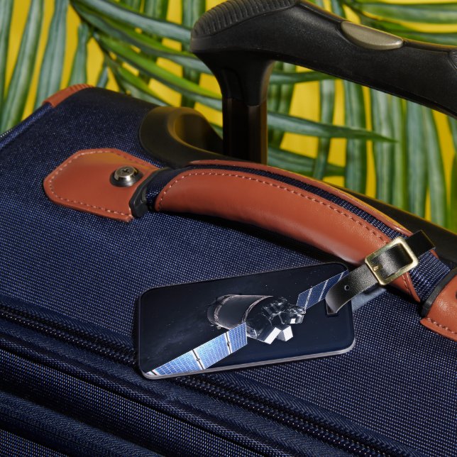 Étiquette À Bagage Illustration Du Dragon Xl Spacecraft. (Insitu Rectoal 3)