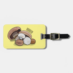 Étiquette À Bagage Illustration d'un champignon