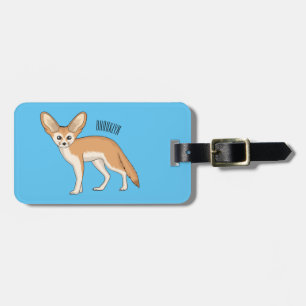 Étiquette À Bagage Illustration Fennec fox