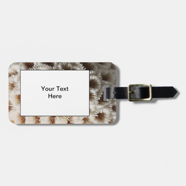 Étiquette À Bagage Image de corail (Devant horizontal)