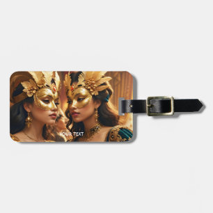 Étiquette À Bagage Imaginaire mignonne deux femmes Masque