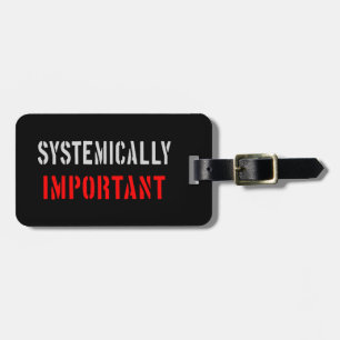 Étiquette À Bagage Importance systémique