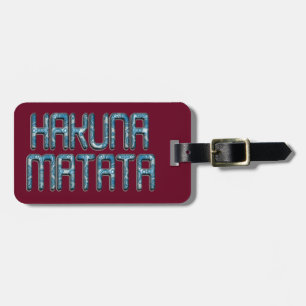Étiquette À Bagage Impression d'art 3D Hakuna Matata