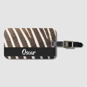 Étiquette À Bagage Impression de peau Zebra