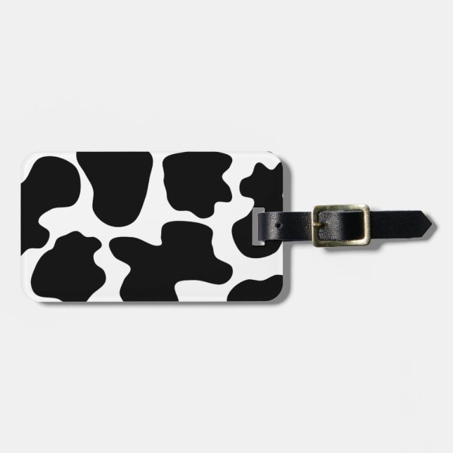 Étiquette À Bagage Impression de vache (Devant horizontal)