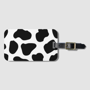 Étiquette À Bagage Impression vache noir blanc
