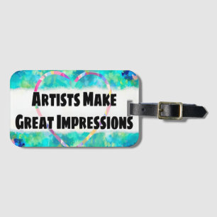 Étiquette À Bagage Impressionnisme art citation artiste fier