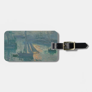 Étiquette À Bagage Impressionnisme Marin Tableau de Monet Lever de So