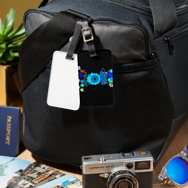 Étiquette À Bagage Imprimer Hakuna Matata Lion (Recto & Verso)