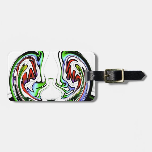 Étiquette À Bagage Imprimer Hakuna Matata Whirl Art Extraordinaire (Devant horizontal)