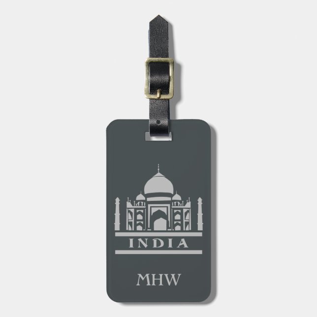 Étiquette À Bagage INDE étiquette de bagage personnalisée (Devant Vertical)