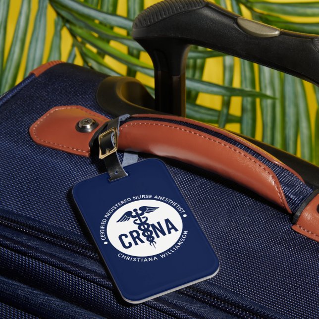 Étiquette À Bagage Infirmière anesthésiste certifiée CRNA personnalis (Insitu Rectoal 1)