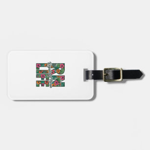 Étiquette À Bagage Infirmière diplômée RN Life Floral Vector Design_1