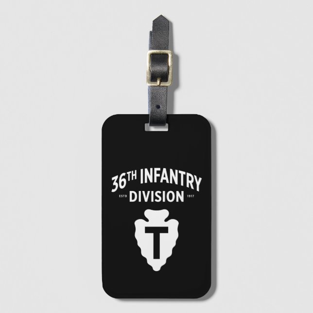 Étiquette À Bagage Insigne de la 36e division d'infanterie (Devant Vertical)